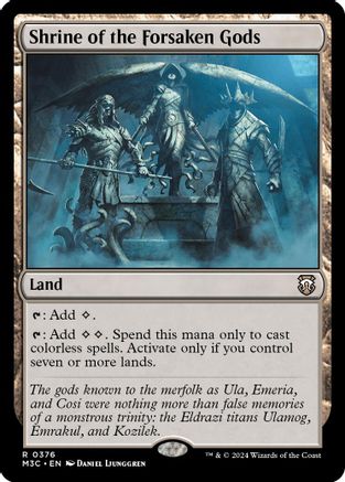 Shrine of the Forsaken Gods (Ripple Foil) (376) [Commander: Modern Horizons 3]  Foil