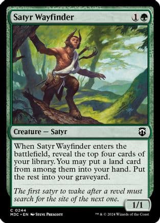 Satyr Wayfinder (Ripple Foil) |  Foil (244) [Modern Horizons 3 Commander]