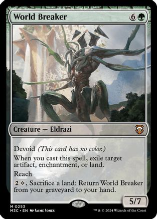 World Breaker (Ripple Foil) (253) [Commander: Modern Horizons 3]  Foil