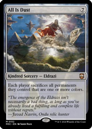 All Is Dust (Ripple Foil) (152) [Commander: Modern Horizons 3]  Foil
