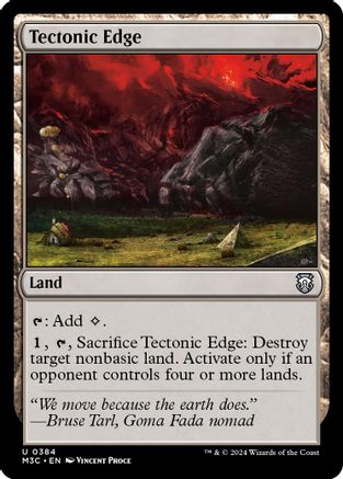 Tectonic Edge (Ripple Foil) |  Foil (384) [Modern Horizons 3 Commander]