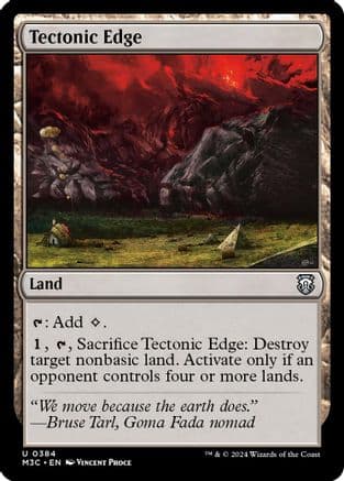 Tectonic Edge (Ripple Foil) |  Foil (384) [Modern Horizons 3 Commander]