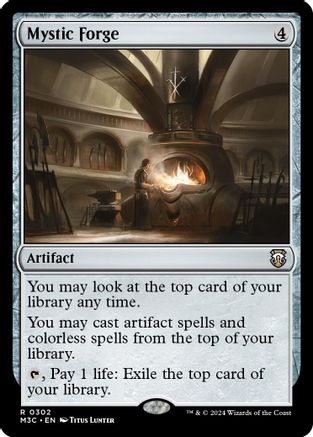 Mystic Forge (Ripple Foil) (302) [Commander: Modern Horizons 3]  Foil