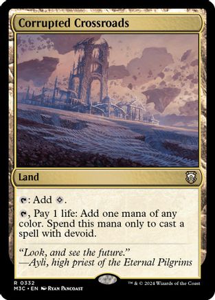 Corrupted Crossroads (Ripple Foil) (332) [Commander: Modern Horizons 3]  Foil