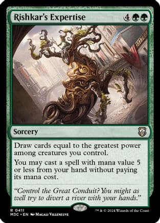 Rishkar's Expertise (Ripple Foil) |  Foil (411) [Modern Horizons 3 Commander]
