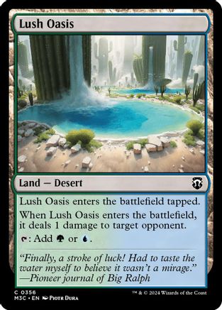 Lush Oasis (Ripple Foil) |  Foil (356) [Modern Horizons 3 Commander]