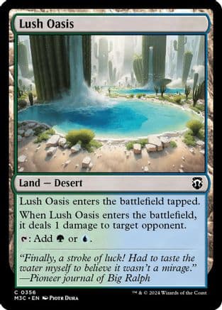 Lush Oasis (Ripple Foil) |  Foil (356) [Modern Horizons 3 Commander]