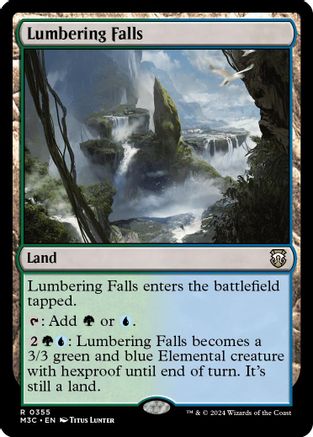 Lumbering Falls (Ripple Foil) |  Foil (355) [Modern Horizons 3 Commander]