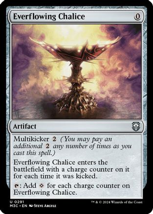 Everflowing Chalice (Ripple Foil) (291) [Commander: Modern Horizons 3]  Foil