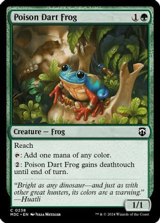 Poison Dart Frog (Ripple Foil) |  Foil (238) [Modern Horizons 3 Commander]