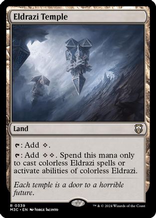 Eldrazi Temple (Ripple Foil) (339) [Commander: Modern Horizons 3]  Foil