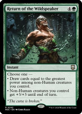 Return of the Wildspeaker (Ripple Foil) |  Foil (242) [Modern Horizons 3 Commander]