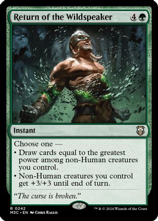 Return of the Wildspeaker (Ripple Foil) |  Foil (242) [Modern Horizons 3 Commander]