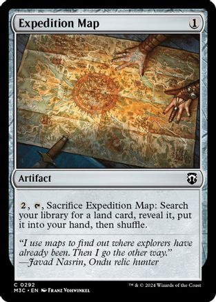 Expedition Map (Ripple Foil) (292) [Commander: Modern Horizons 3]  Foil
