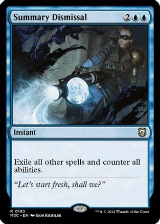 Summary Dismissal (Ripple Foil) |  Foil (193) [Modern Horizons 3 Commander]