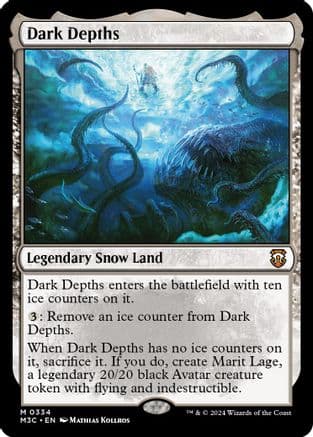 Dark Depths (Ripple Foil) |  Foil (334) [Modern Horizons 3 Commander]