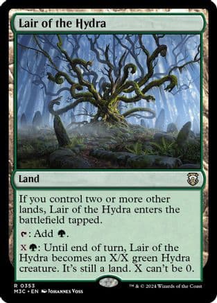 Lair of the Hydra (Ripple Foil) |  Foil (353) [Modern Horizons 3 Commander]
