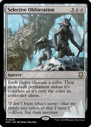 Selective Obliteration (Ripple Foil) |  Foil (035) [Modern Horizons 3 Commander]