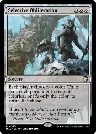 Selective Obliteration (Ripple Foil) |  Foil (035) [Modern Horizons 3 Commander]
