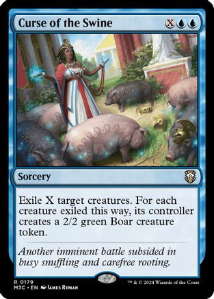 Curse of the Swine (Ripple Foil) |  Foil (179) [Modern Horizons 3 Commander]