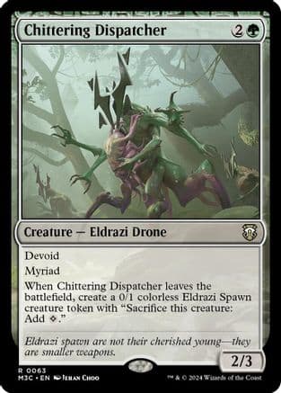 Chittering Dispatcher (Ripple Foil) (063) [Commander: Modern Horizons 3]  Foil