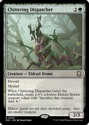 Chittering Dispatcher (Ripple Foil) (063) [Commander: Modern Horizons 3]  Foil