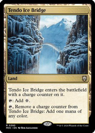 Tendo Ice Bridge (Ripple Foil) (393) [Commander: Modern Horizons 3]  Foil