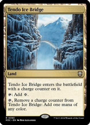 Tendo Ice Bridge (Ripple Foil) (393) [Commander: Modern Horizons 3]  Foil