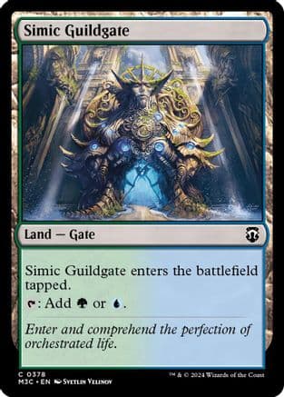 Simic Guildgate (Ripple Foil) |  Foil (378) [Modern Horizons 3 Commander]