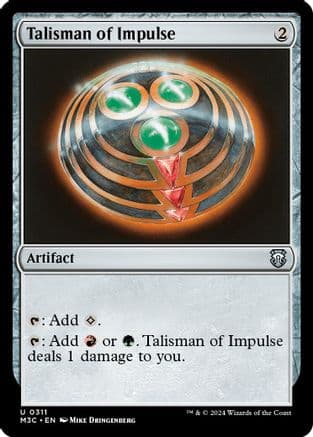 Talisman of Impulse (Ripple Foil) (311) [Commander: Modern Horizons 3]  Foil