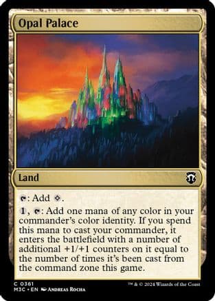 Opal Palace (Ripple Foil) (361) [Commander: Modern Horizons 3]  Foil
