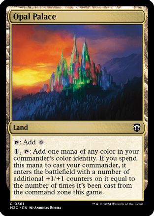 Opal Palace (Ripple Foil) (361) [Commander: Modern Horizons 3]  Foil