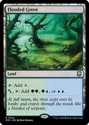Flooded Grove (Ripple Foil) |  Foil (342) [Modern Horizons 3 Commander]