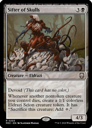 Sifter of Skulls (Ripple Foil) |  Foil (203) [Modern Horizons 3 Commander]