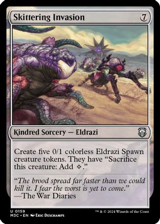 Skittering Invasion (Ripple Foil) (159) [Commander: Modern Horizons 3]  Foil