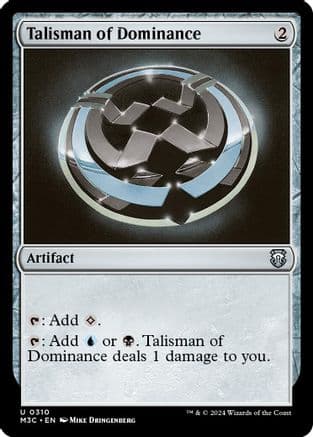 Talisman of Dominance (Ripple Foil) |  Foil (310) [Modern Horizons 3 Commander]