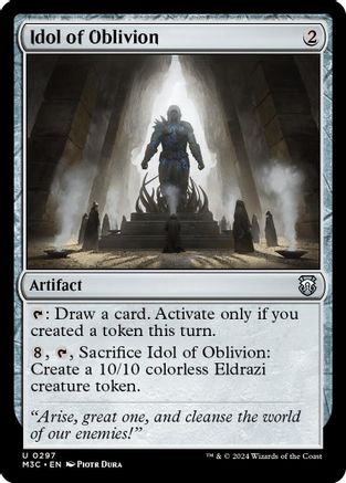 Idol of Oblivion (Ripple Foil) |  Foil (297) [Modern Horizons 3 Commander]
