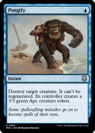 Pongify (Ripple Foil) |  Foil (190) [Modern Horizons 3 Commander]