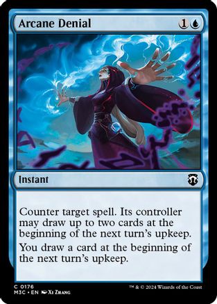 Arcane Denial (Ripple Foil) (176) [Commander: Modern Horizons 3]  Foil