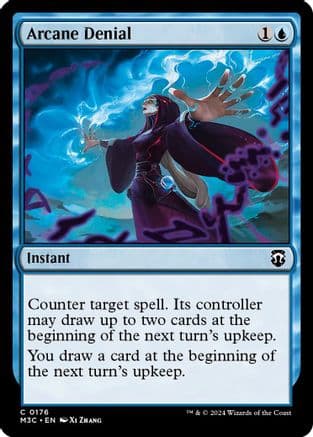 Arcane Denial (Ripple Foil) (176) [Commander: Modern Horizons 3]  Foil