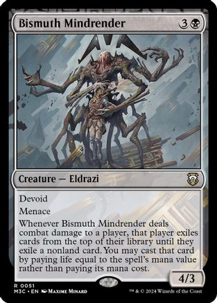 Bismuth Mindrender (Ripple Foil) |  Foil (051) [Modern Horizons 3 Commander]