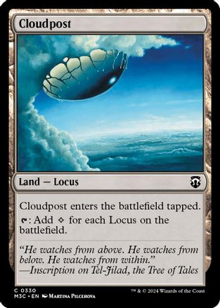 Cloudpost (Ripple Foil) |  Foil (330) [Modern Horizons 3 Commander]