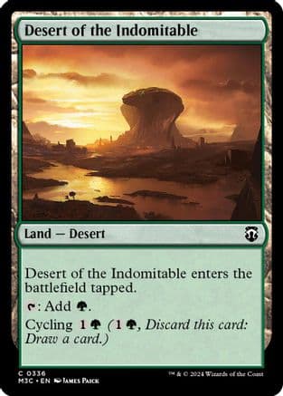 Desert of the Indomitable (Ripple Foil) |  Foil (336) [Modern Horizons 3 Commander]