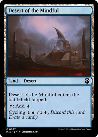 Desert of the Mindful (Ripple Foil) |  Foil (337) [Modern Horizons 3 Commander]