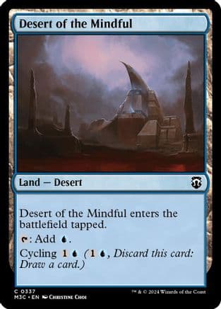 Desert of the Mindful (Ripple Foil) |  Foil (337) [Modern Horizons 3 Commander]