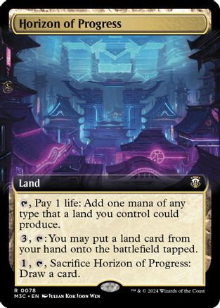 Horizon of Progress (Extended Art) (Ripple Foil) |  Foil (078) [Modern Horizons 3 Commander]
