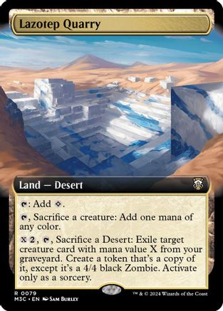 Lazotep Quarry (Extended Art) (Ripple Foil) |  Foil (079) [Modern Horizons 3 Commander]