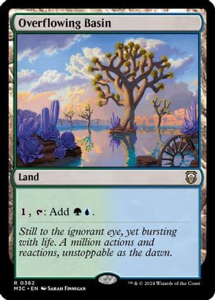 Overflowing Basin (Ripple Foil) (362) [Commander: Modern Horizons 3]  Foil