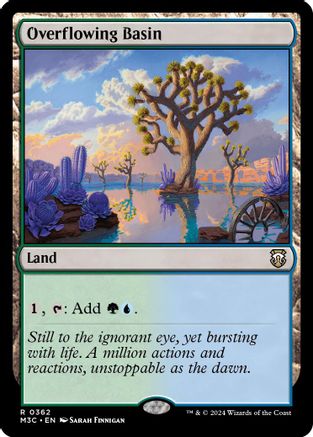 Overflowing Basin (Ripple Foil) (362) [Commander: Modern Horizons 3]  Foil
