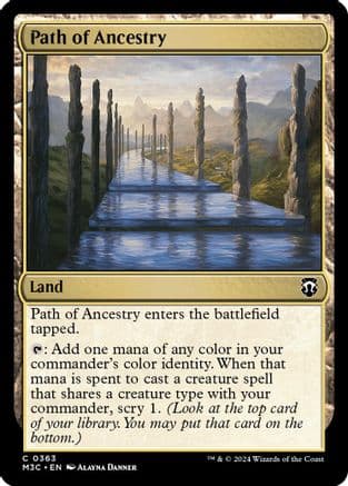 Path of Ancestry (Ripple Foil) |  Foil (363) [Modern Horizons 3 Commander]